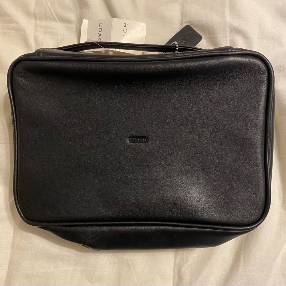New with tags Vintage Coach travel kit bag black
